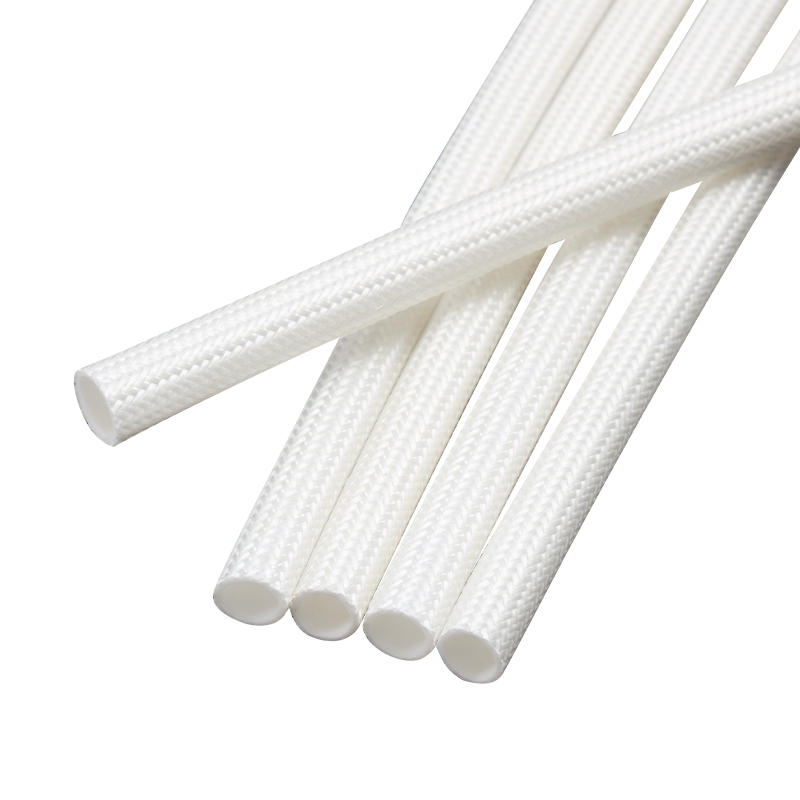 Silicone Fiberglass Sleeve Mataas na temperatura Resistant Silicone Coated Glass Fiber Braided Sleeve